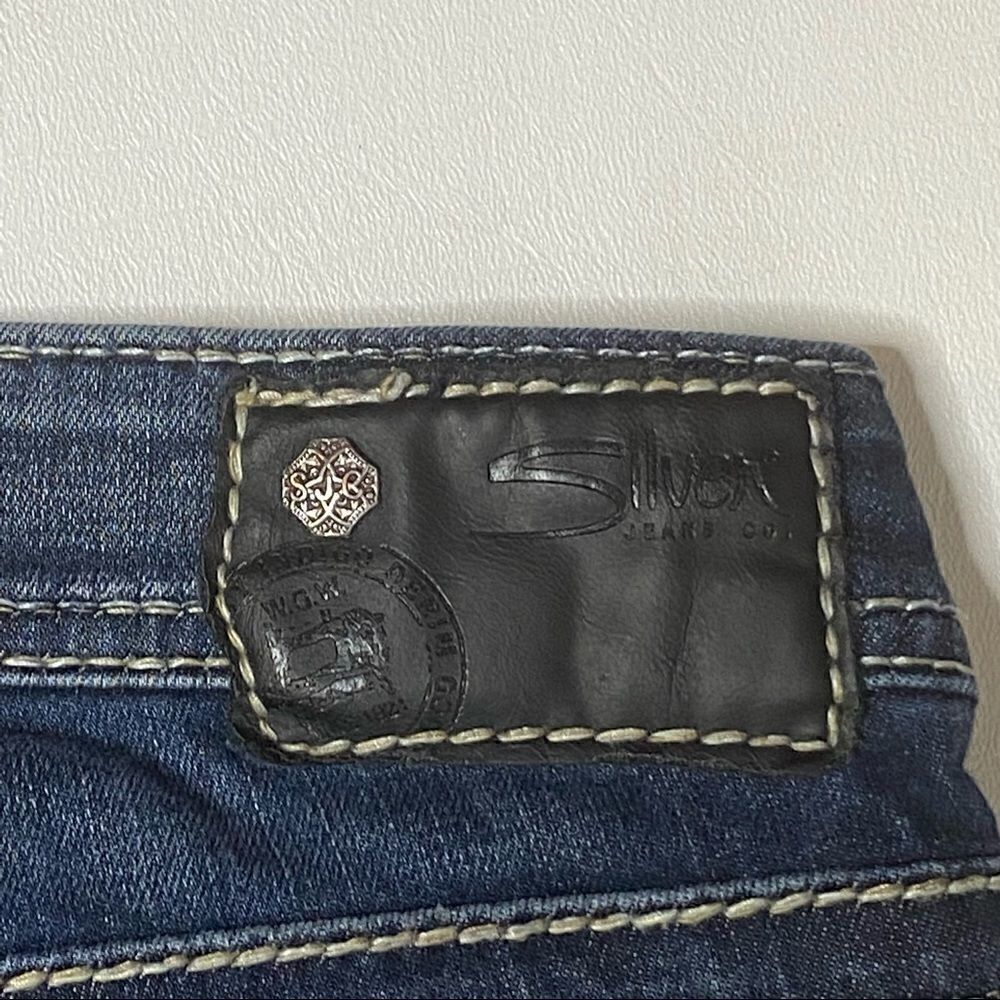 Silver | Aiko Mid-Rise Slim Boot Cut Jeans - Picture 8 of 9
